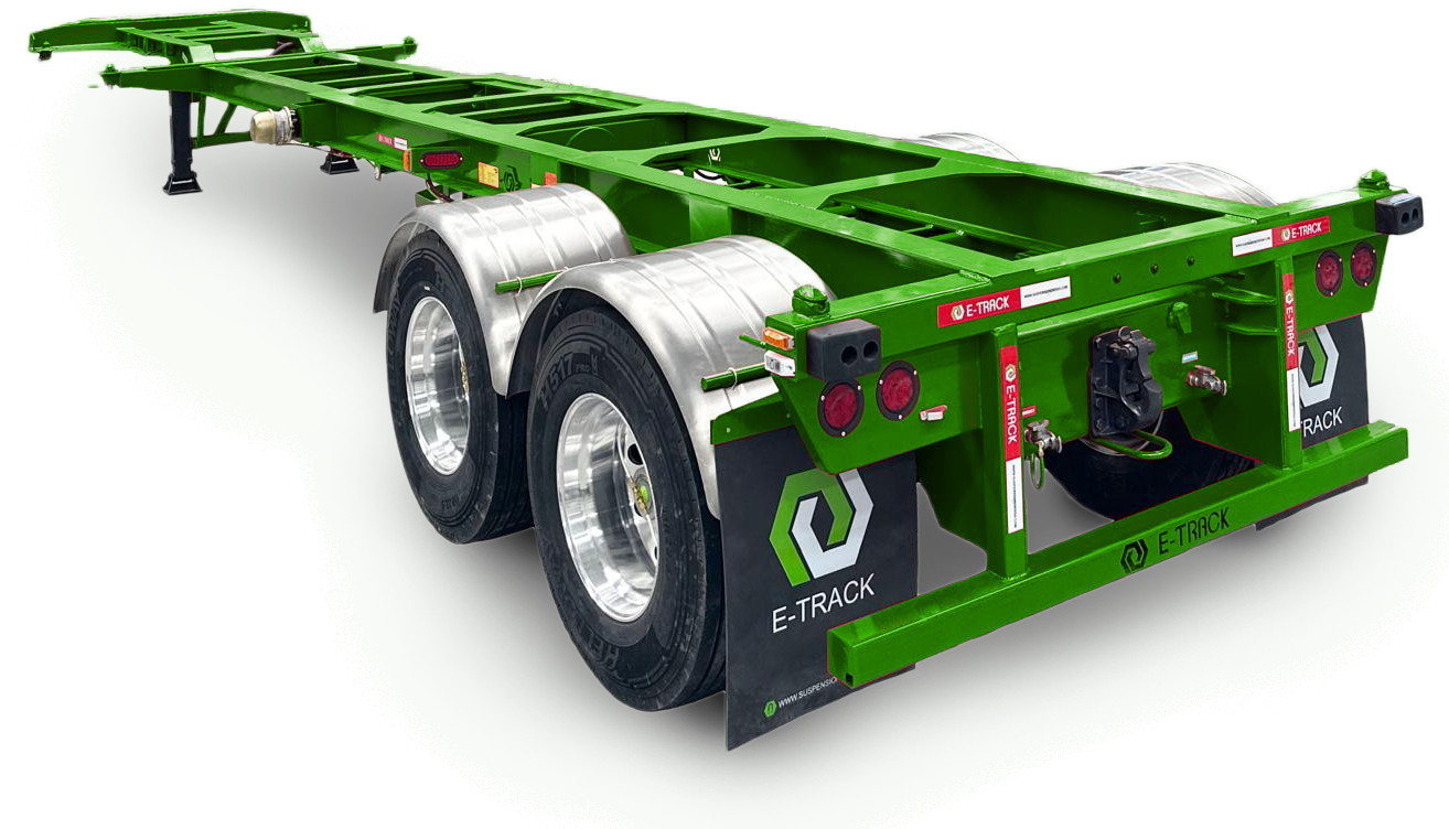 Remolque extensible E-Track para transporte de carga